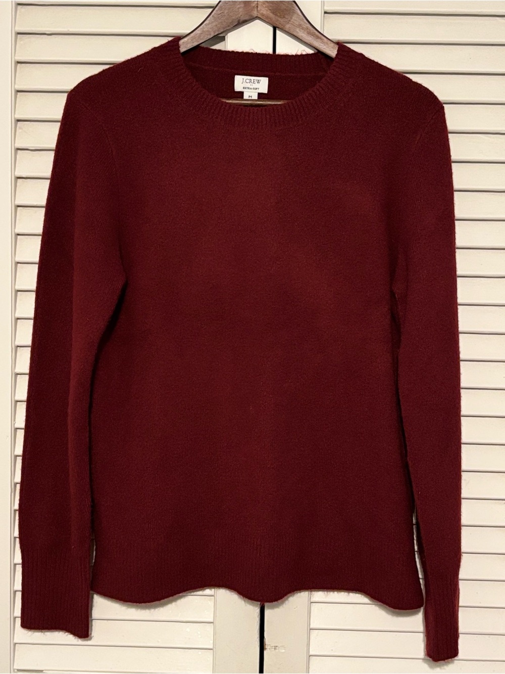 J. Crew Extra-Soft Crewneck Sweater in Rust Red